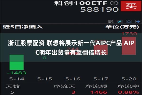 浙江股票配资 联想将展示新一代AIPC产品 AIPC明年出货量有望翻倍增长