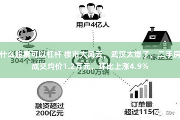 什么股票可以杠杆 楼市大风云，武汉太燃了，二手房成交均价1.2万元，环比上涨4.9%