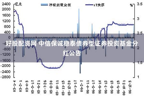 好股配资网 中信保诚稳泰债券型证券投资基金分红公告